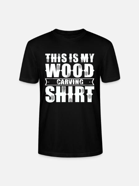 Schnitzen Holz Holzbearbeitung Schnitzen - Stanley/Stella Unisex Bio-T-Shirt CRAFTER - Schwarz