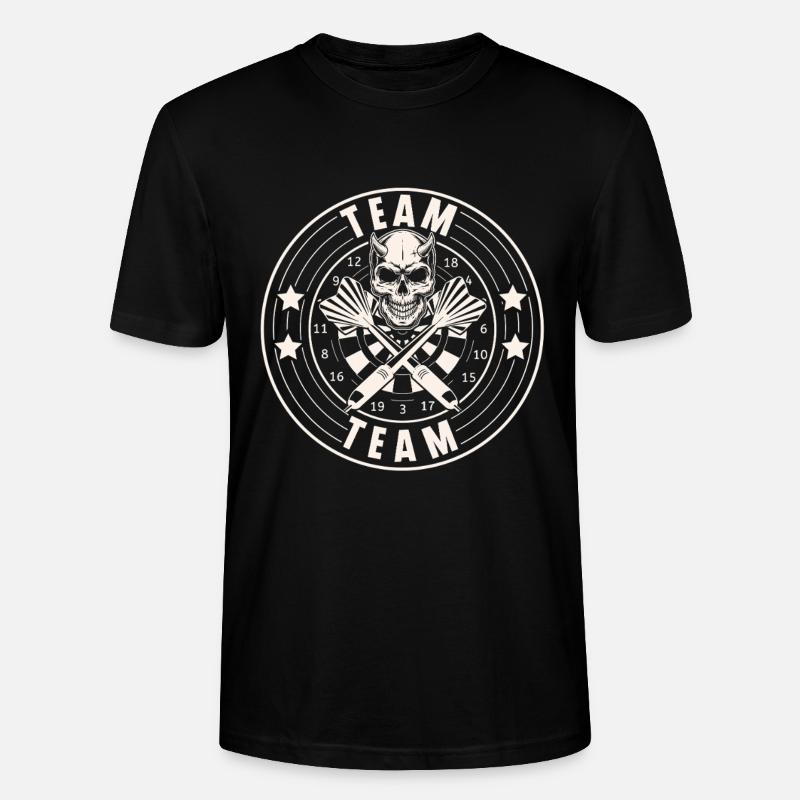 Team Darts - Stanley/Stella Unisex Bio-T-Shirt CRAFTER - Schwarz