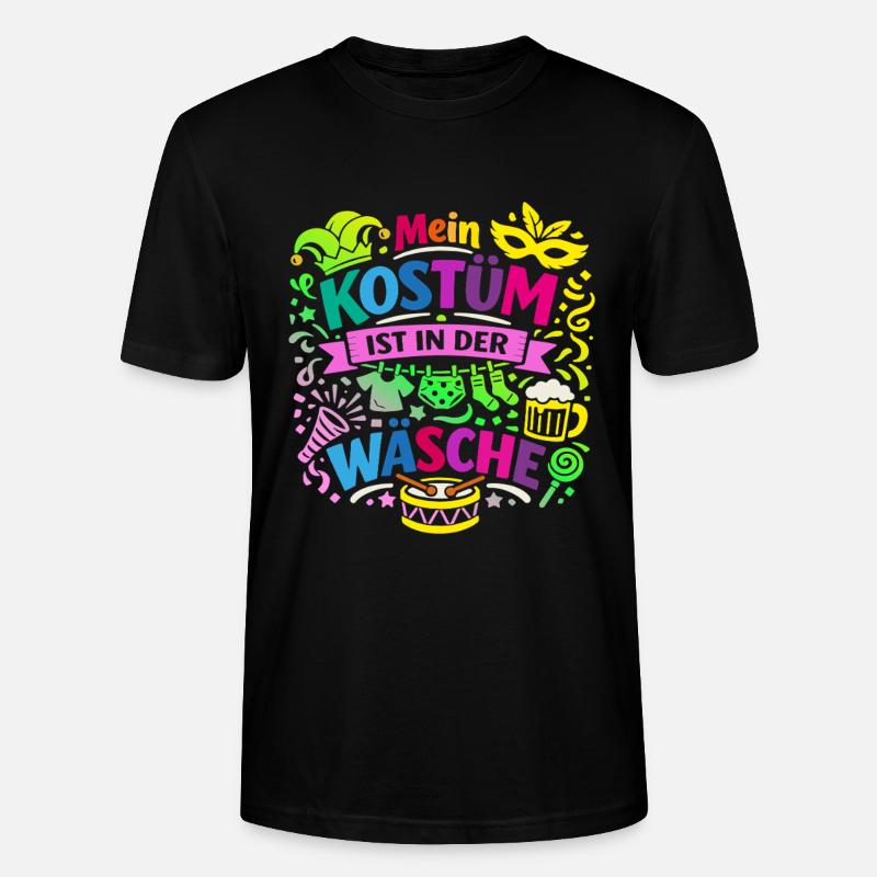 Shrovetide - Carnaval - Remplacement de costume - Expression - T-shirt bio CRAFTER Stanley Stella Unisexe - noir