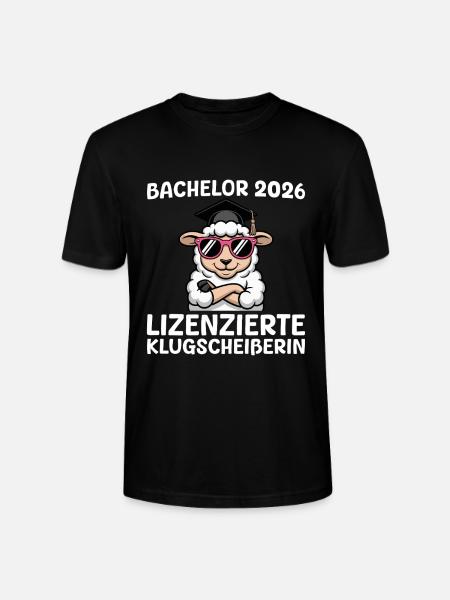 Bachelor 2026 Schaf Bachelorprüfung Bestanden - Stanley/Stella Unisex Bio-T-Shirt CRAFTER - Schwarz