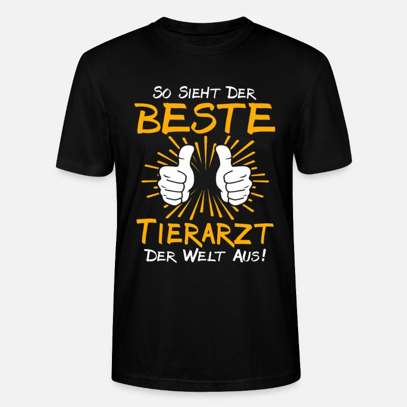 Tierarzt Geschenkidee - Stanley/Stella Unisex Bio-T-Shirt CRAFTER - Schwarz