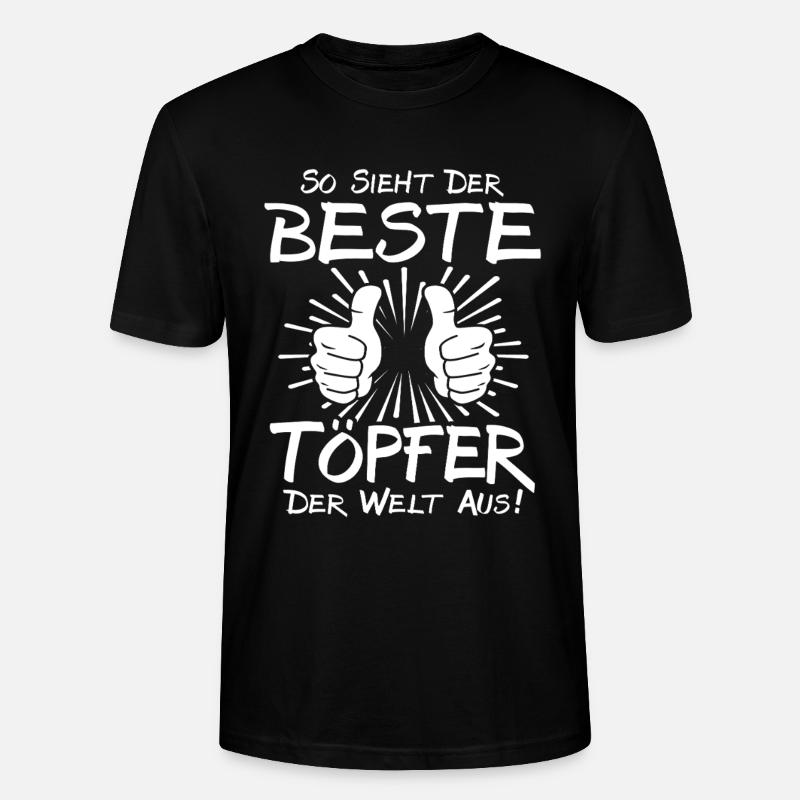 Bester Töpfer - Stanley/Stella Unisex Bio-T-Shirt CRAFTER - Schwarz