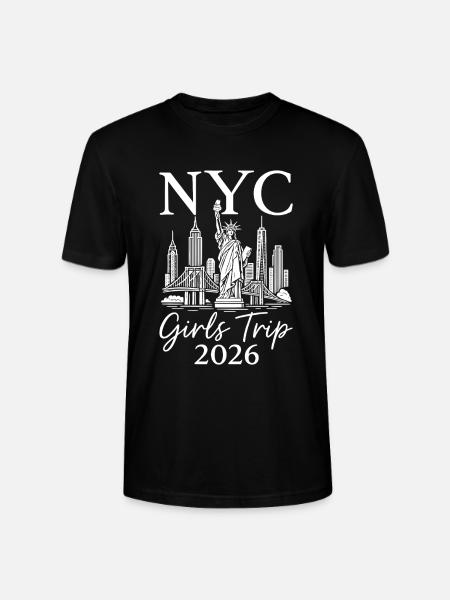 NYC Girls Trip 2026 - Stanley/Stella CRAFTER Unisex Organic T-Shirt - black