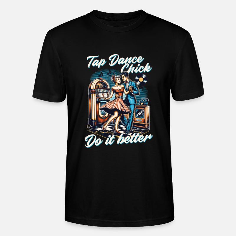 Stepptanz Stepptänzerin - Stanley/Stella Unisex Bio-T-Shirt CRAFTER - Schwarz