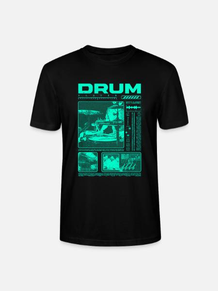 Rock Drummer Drum Player Streetwear - Stanley/Stella CRAFTER Unisex Organic T-Shirt - black
