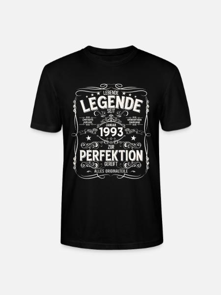 33rd Birthday Legend January 1993 - Stanley/Stella CRAFTER Unisex Organic T-Shirt - black