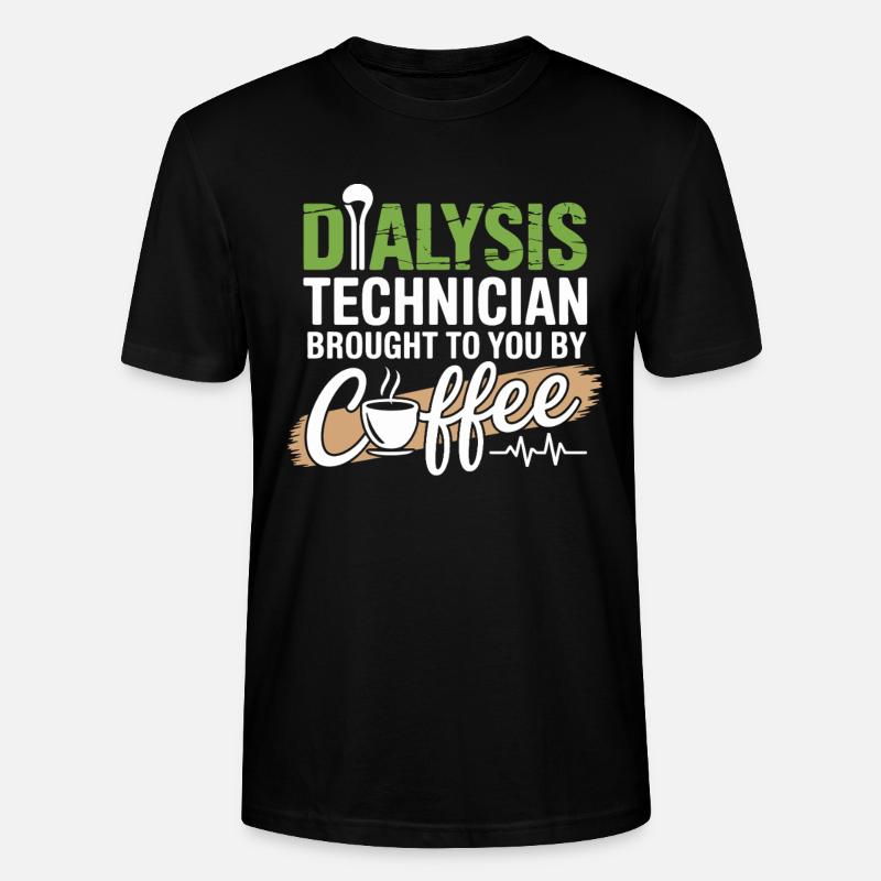 Dialyse-Techniker Kaffee Motiv - Stanley/Stella Unisex Bio-T-Shirt CRAFTER - Schwarz