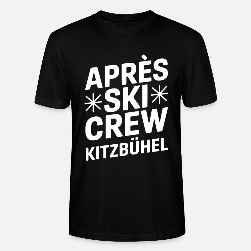 Kitzbühel Apres Ski Crew Party - Stanley/Stella Unisex Bio-T-Shirt CRAFTER - Schwarz