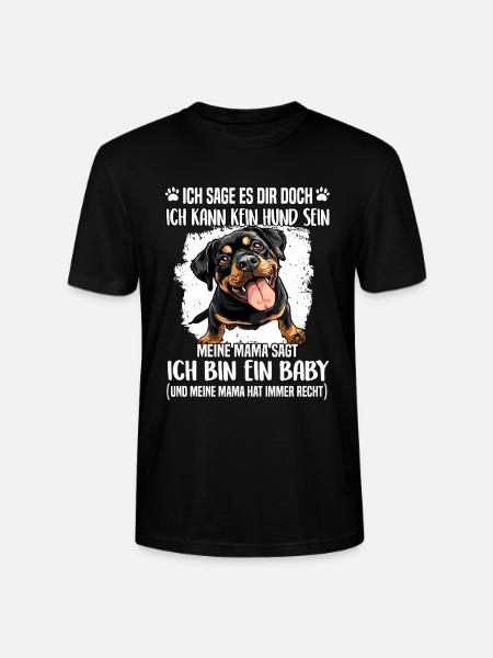 Rottweiler T Proprietario di cane Rottweiler Mamma - Maglietta unisex ecologica CRAFTER di Stanley/Stella - nero