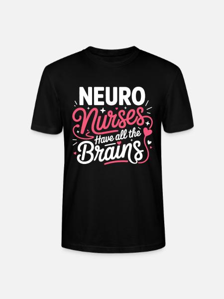 NeuroNurse All Brains Design - Stanley/Stella CRAFTER Unisex Organic T-Shirt - black