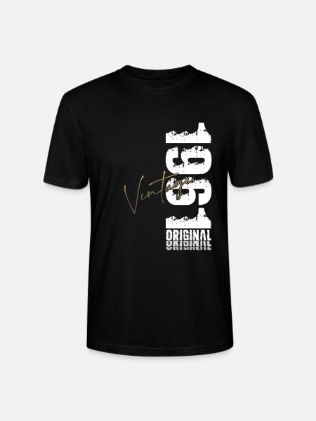 65-års fødselsdagsgave ægtemand Vintage Vintage 1961 - Stanley Stella CRAFTER unisex økologisk-T-shirt - sort