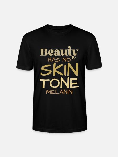 Beauty knows no skin tone - Stanley/Stella CRAFTER Unisex Organic T-Shirt - black
