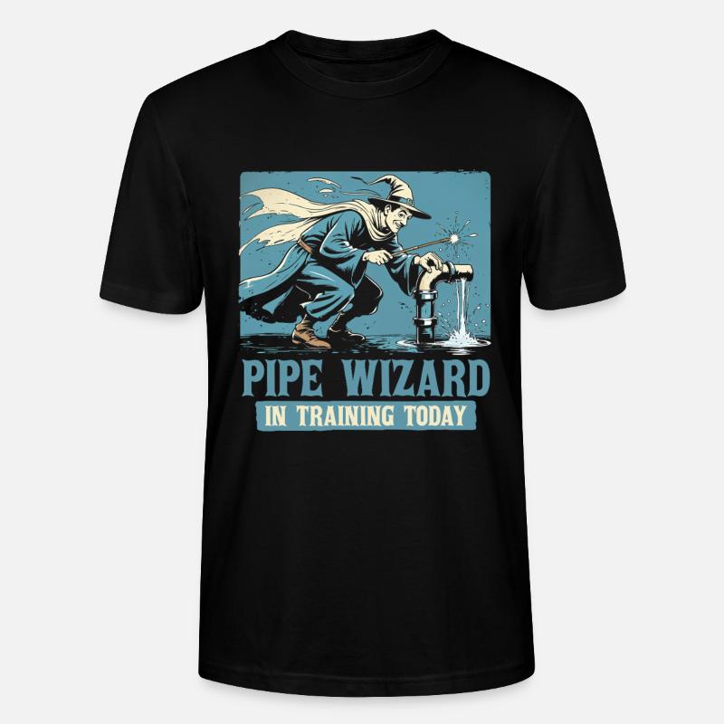 Pipe Layer Pipeline Builder - Stanley/Stella CRAFTER Unisex Organic T-Shirt - black