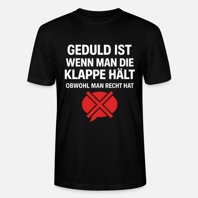 Geduld Definition - Stanley/Stella Unisex Bio-T-Shirt CRAFTER - Schwarz