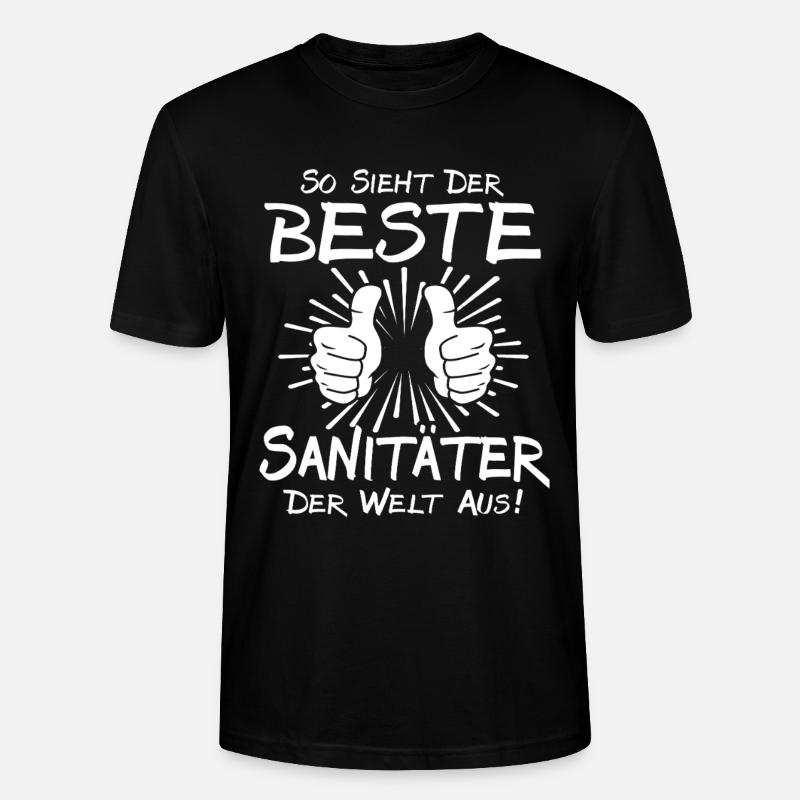 Bester Sanitäter - Stanley/Stella Unisex Bio-T-Shirt CRAFTER - Schwarz