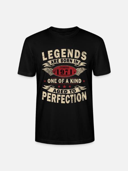 February 1971| February 1971 Jubilee 1971 - Stanley/Stella CRAFTER Unisex Organic T-Shirt - black