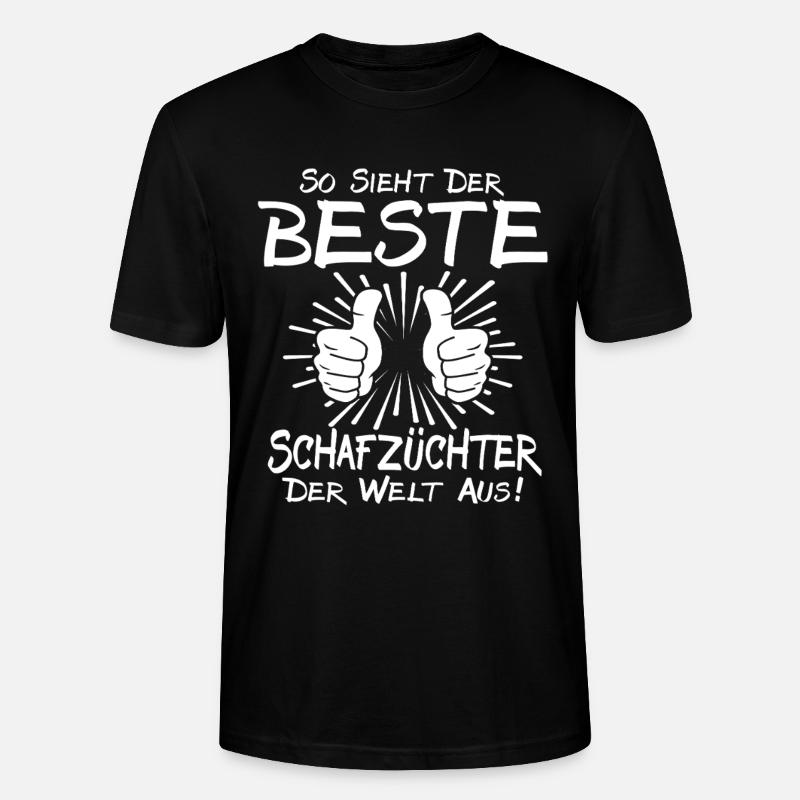 Bester Schafzüchter - Stanley/Stella Unisex Bio-T-Shirt CRAFTER - Schwarz