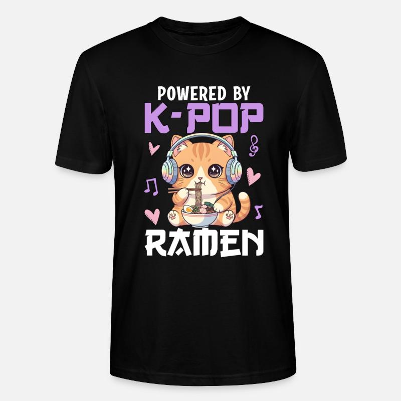 Powered By K-Pop Ramen - Stanley/Stella Unisex Bio-T-Shirt CRAFTER - Schwarz