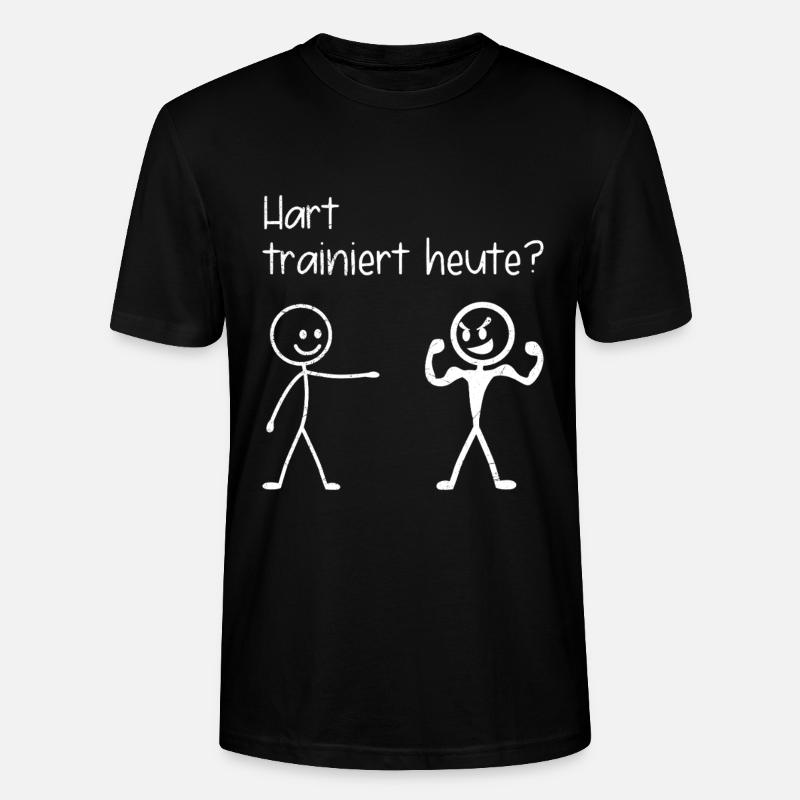 Gym ENTRAÎNE DUR S’AMUSER AUJOURD’HUI - T-shirt bio CRAFTER Stanley Stella Unisexe - noir
