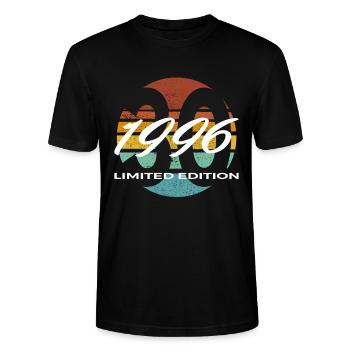 30. Geburtstag 1996 Geschenk für Männer und Frauen - Stanley/Stella Unisex Bio-T-Shirt CRAFTER - Schwarz - Vorne - Alina (178cm) & Michal (187cm)