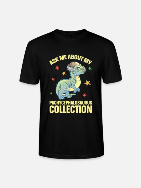 Pachycephalosaurus Plüschtier Dinosaurier - Stanley/Stella Unisex Bio-T-Shirt CRAFTER - Schwarz
