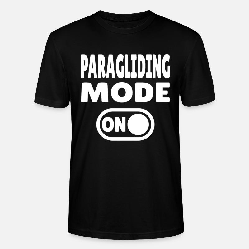 Paragliding Mode ON – Paragliding Freedom - Stanley/Stella CRAFTER Unisex Organic T-Shirt - black