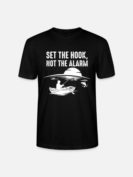 Accroche, pas l’alarme, pêcheur Spruch - T-shirt bio CRAFTER Stanley Stella Unisexe - noir
