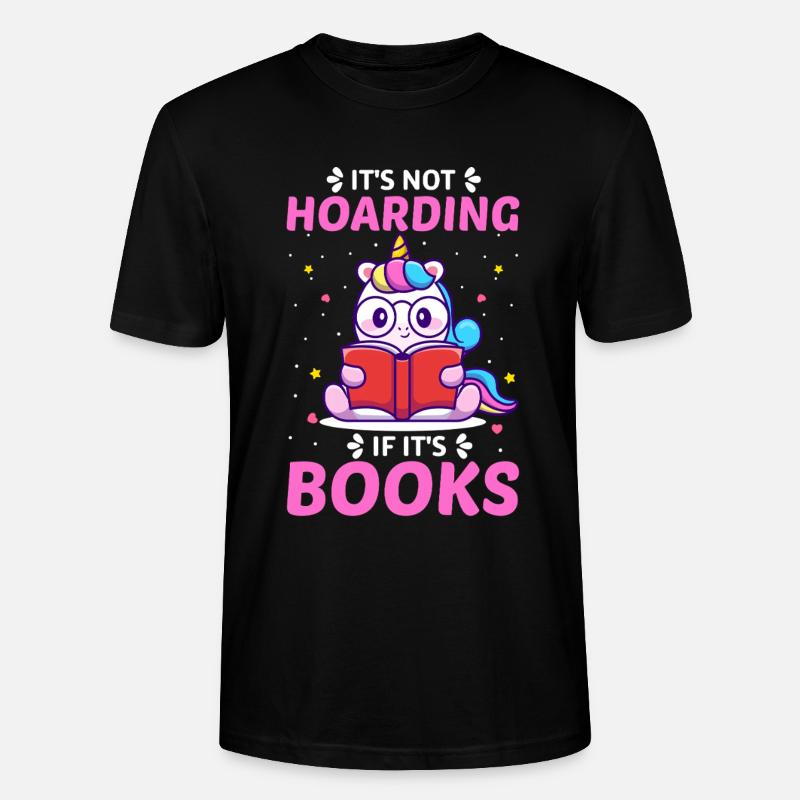 Lesen Bücher Einhorn - Stanley/Stella Unisex Bio-T-Shirt CRAFTER - Schwarz