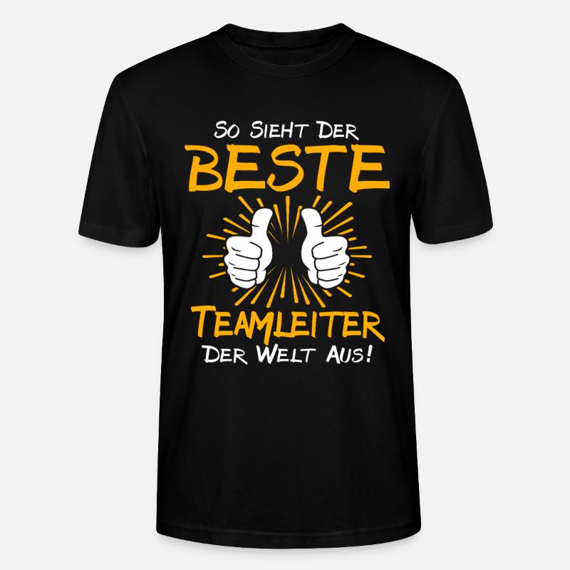 Teamleiter Geschenkidee - Stanley/Stella Unisex Bio-T-Shirt CRAFTER - Schwarz