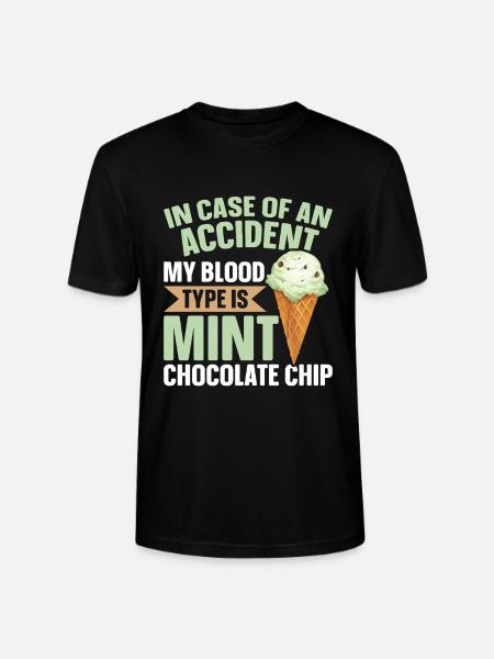 Minz-Schokoladen-Chip-Geschmack Waffelkegel Minze - Stanley/Stella Unisex Bio-T-Shirt CRAFTER - Schwarz