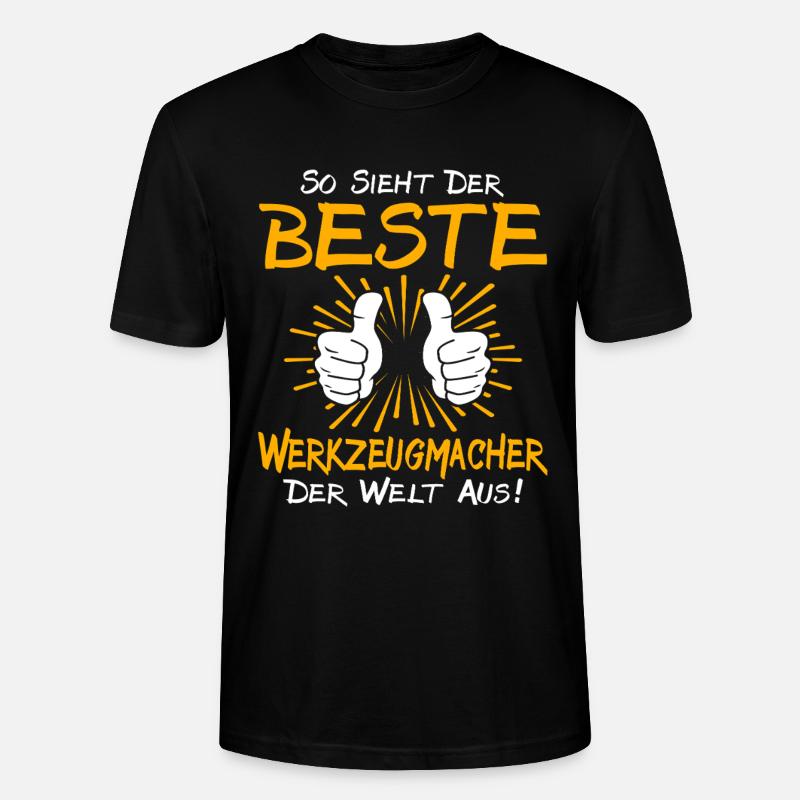 Toolmaker Gift Idea - Stanley/Stella CRAFTER Unisex Organic T-Shirt - black