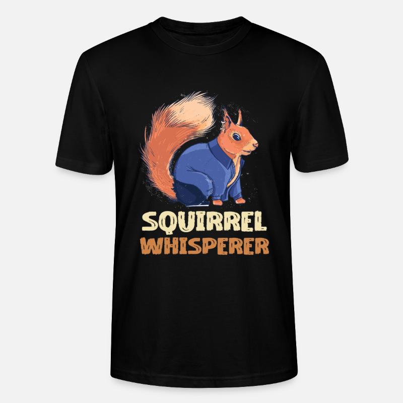 Eichhörnchen Flüsterer Denim - Stanley/Stella Unisex Bio-T-Shirt CRAFTER - Schwarz