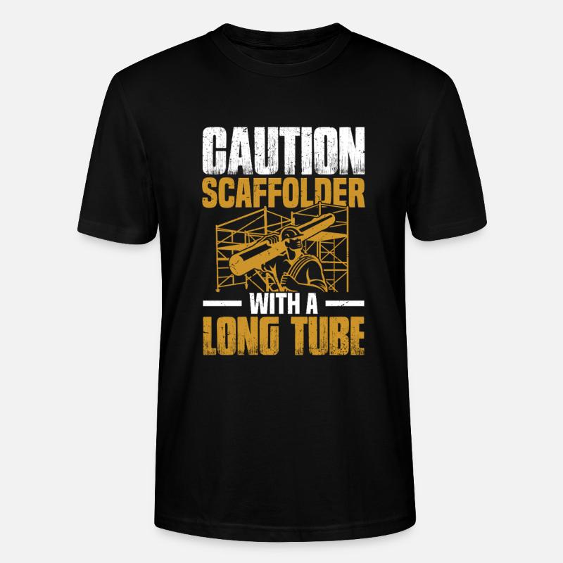  Scaffold Installer Builder Worker Construction - Stanley/Stella CRAFTER Unisex Organic T-Shirt - black