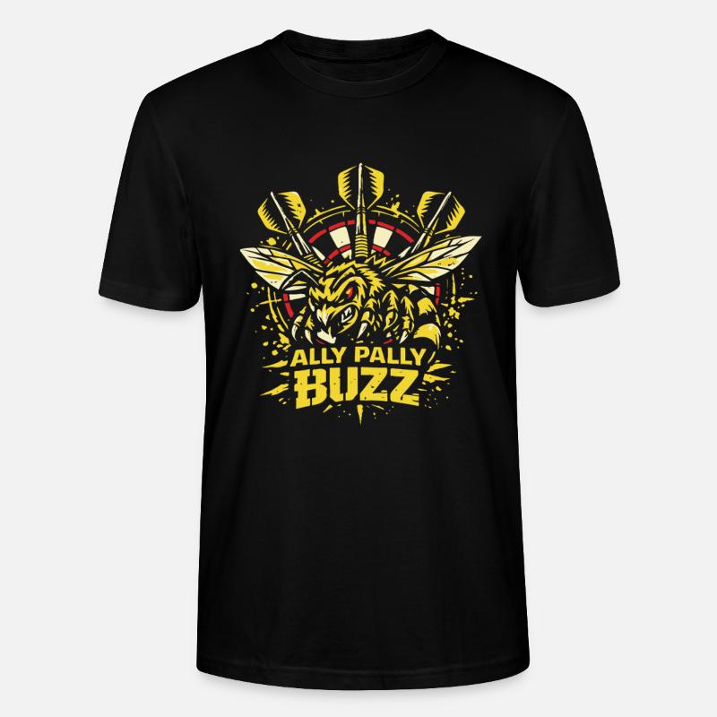 Ally Pally Buzz | Dart Biene  - Stanley/Stella Unisex Bio-T-Shirt CRAFTER - Schwarz