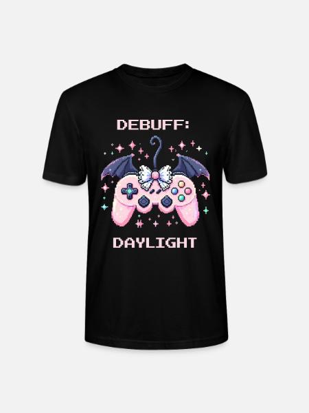 Debuff Daylight | Soft Goth Humor - Stanley/Stella CRAFTER Unisex Organic T-Shirt - black