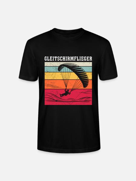 Paraglider GLEITSCHIRMFLIEGER LUSTIG - Stanley/Stella CRAFTER Unisex Organic T-Shirt - black
