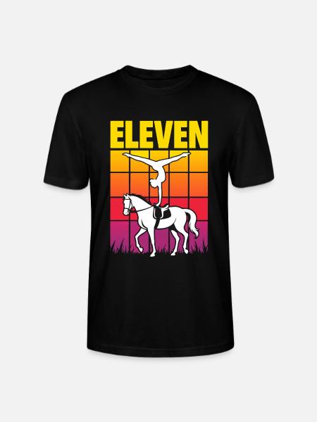Eleven Equestrian Vaulting Voltigieren - Stanley/Stella CRAFTER Unisex Organic T-Shirt - black