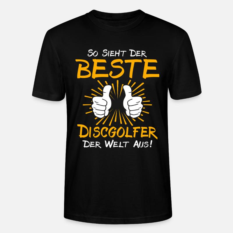 Discgolfer Geschenkidee - Stanley/Stella Unisex Bio-T-Shirt CRAFTER - Schwarz