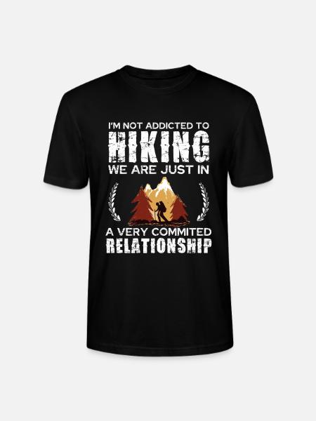 Hiking Commitment Tee Design - Stanley/Stella Unisex Bio-T-Shirt CRAFTER - Schwarz