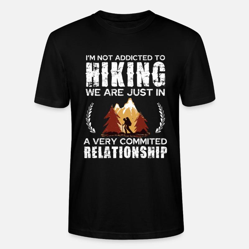 Hiking Commitment Tee Design - Stanley/Stella Unisex Bio-T-Shirt CRAFTER - Schwarz