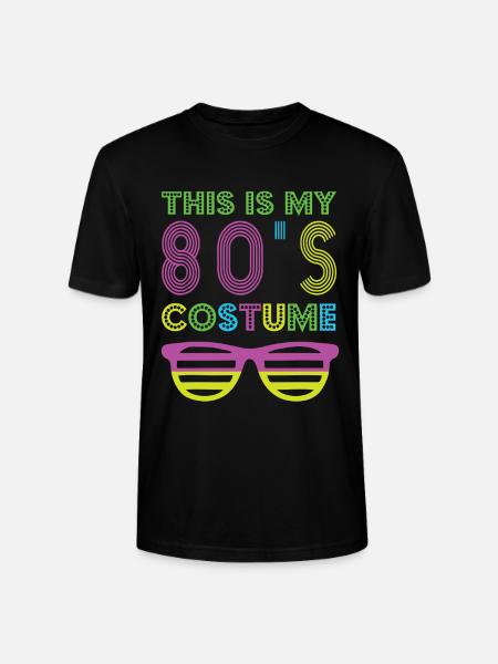 Style 80s Retro Party Outfit 80s - Stanley/Stella CRAFTER Unisex Organic T-Shirt - black