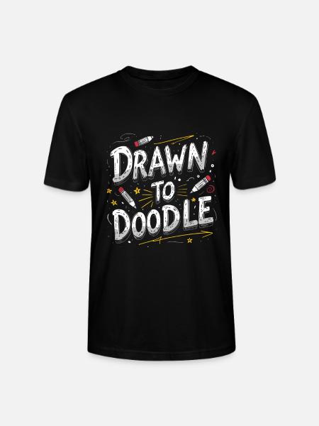 Doodle Doodle Drawing Draw To Doodle - Stanley/Stella CRAFTER Unisex Organic T-Shirt - black