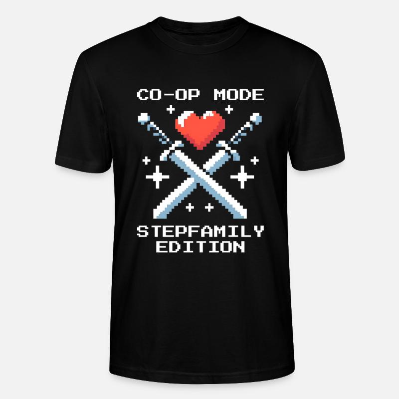 Co-Op-Modus: Stieffamilie-Edition | Patchwork - Stanley/Stella Unisex Bio-T-Shirt CRAFTER - Schwarz