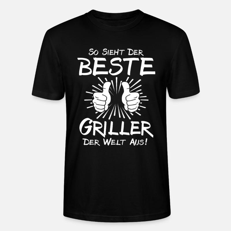 Bester Griller - Stanley/Stella Unisex Bio-T-Shirt CRAFTER - Schwarz
