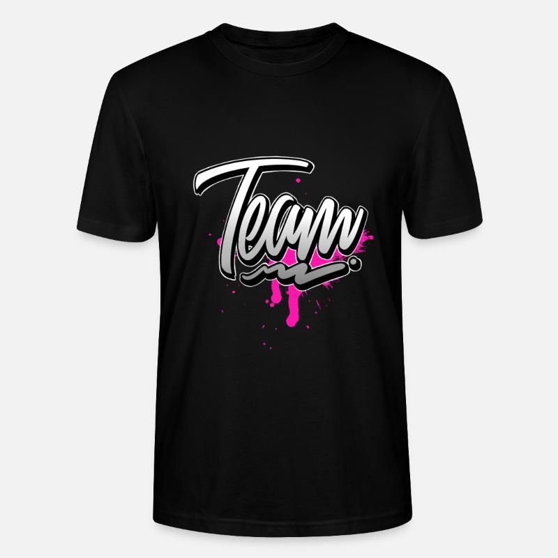 Team Rosa - Stanley/Stella Unisex Bio-T-Shirt CRAFTER - Schwarz