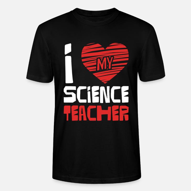 J’adore le professeur de sciences - T-shirt bio CRAFTER Stanley Stella Unisexe - noir