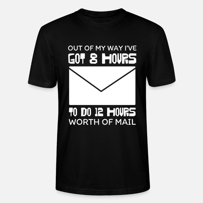 Marathon de huit heures de courriels - T-shirt bio CRAFTER Stanley Stella Unisexe - noir