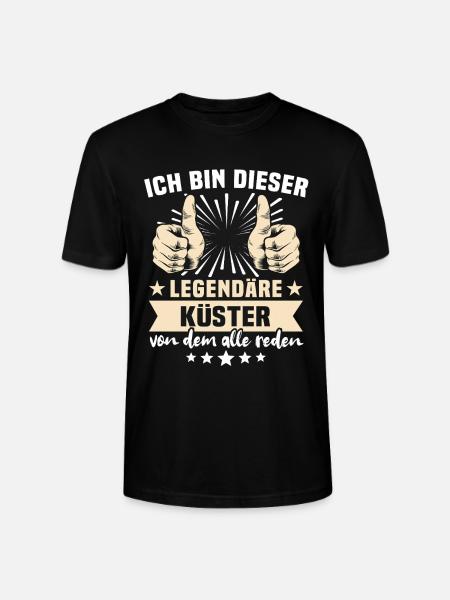 Küster Sprüche - Stanley/Stella Unisex Bio-T-Shirt CRAFTER - Schwarz