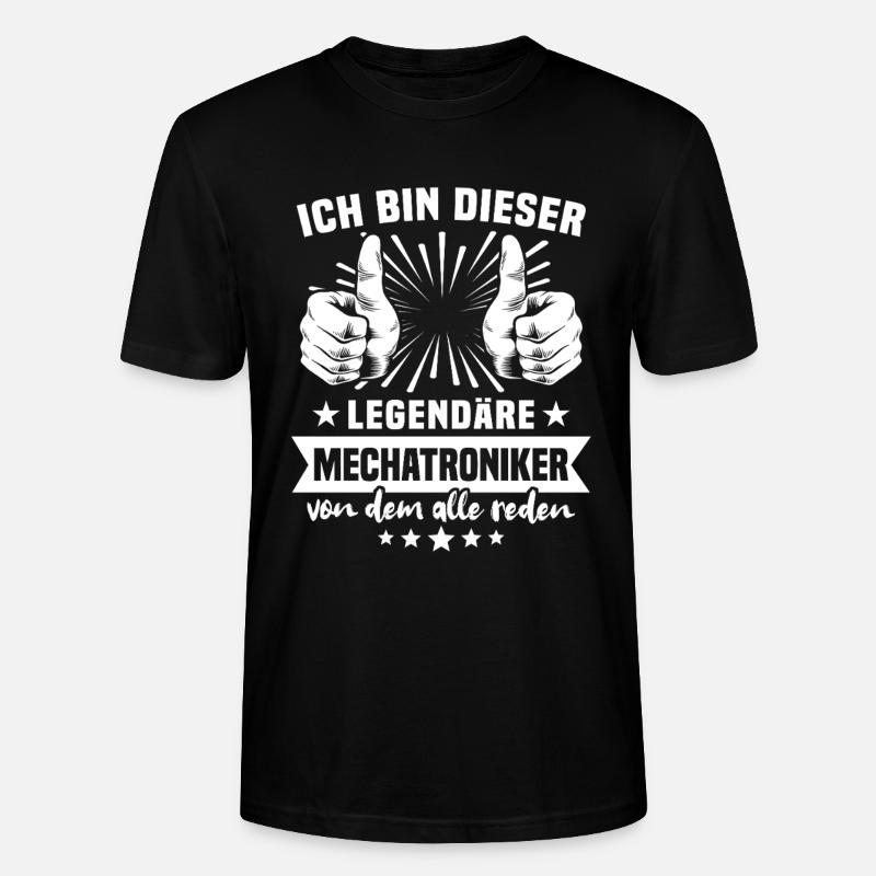 Légende du technicien en mécatronique - T-shirt bio CRAFTER Stanley Stella Unisexe - noir