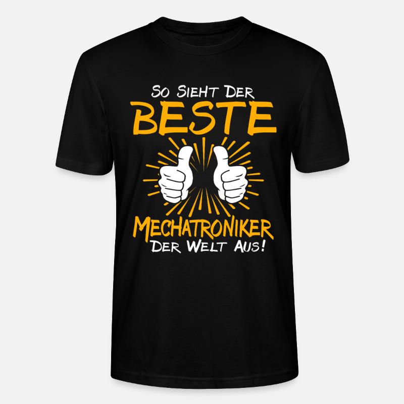 Mechatronics Technician Gift Idea - Stanley/Stella CRAFTER Unisex Organic T-Shirt - black